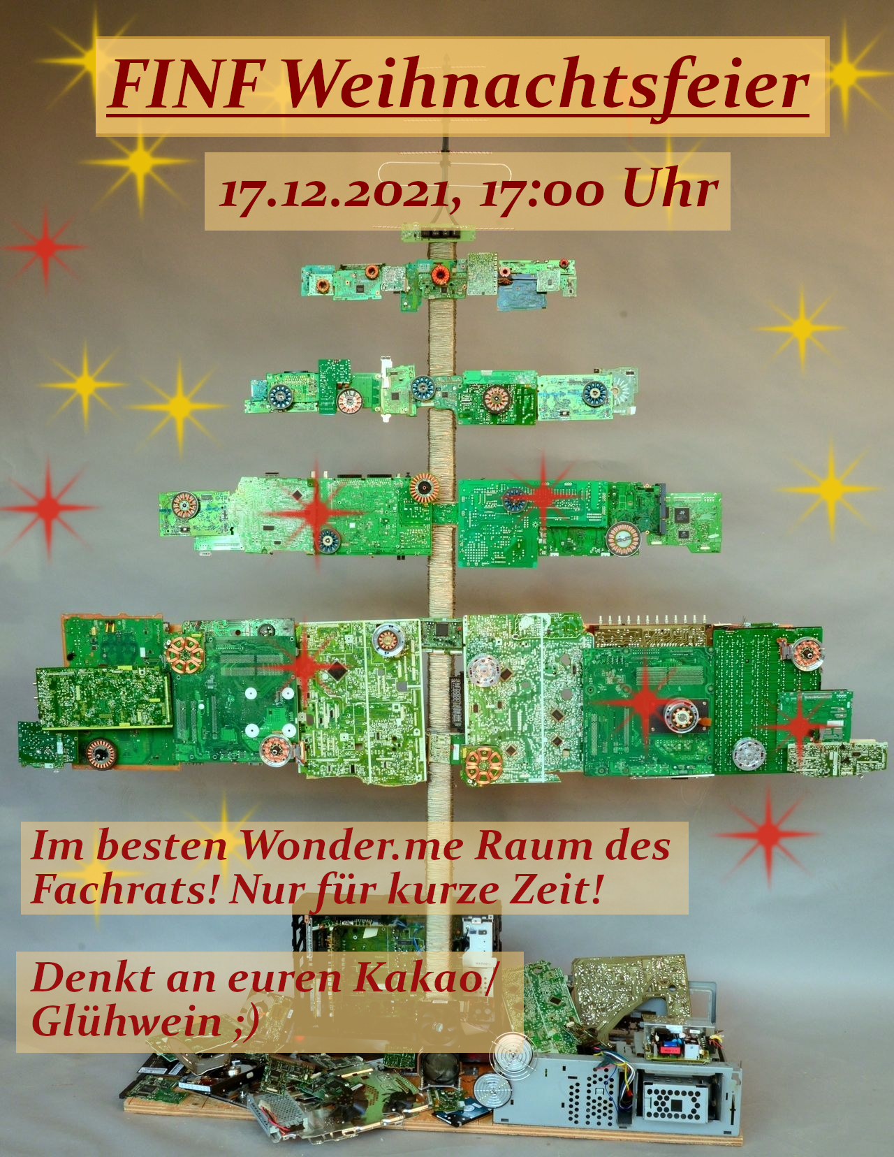 Weihnachtsfeierplakat